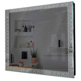 Specchio LED Quadrato | Controllo tramite interruttore a muro | Luce bianca fredda - Reyze Serie Official Modello 1